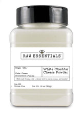 Raw Essentials White Cheddar Cheese Powder - Rich & Creamy Cheese Flavor - Perfect for Popcorn, Sauces, Mac & Cheese, Soups & Snacks - Fine Powder