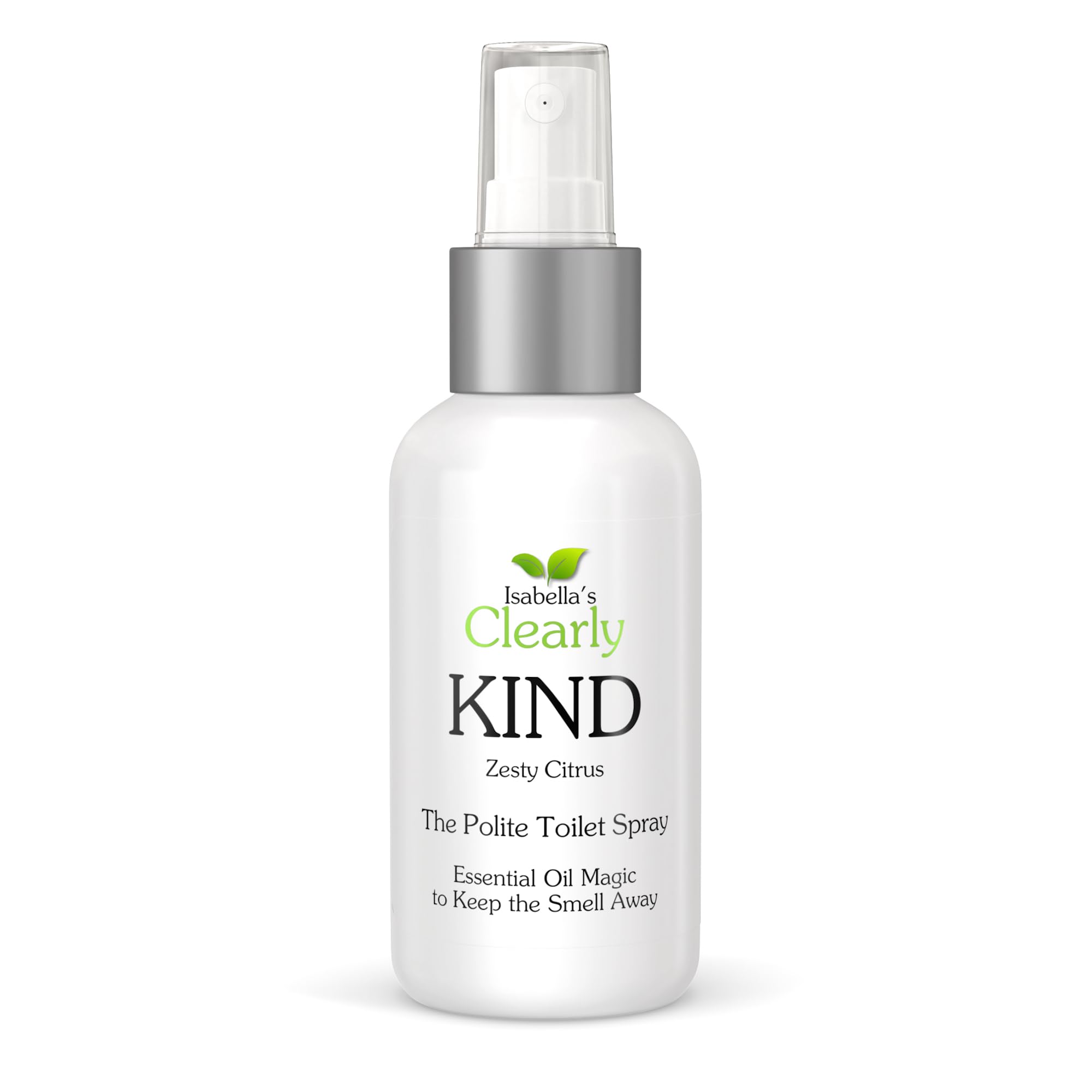 Clearly KIND, The Polite Odor Eliminator "Before you Poop" Toilet Spray | Pre Poo Essential Oil Magic Keeps the Smell Away | 100% Natural Bathroom