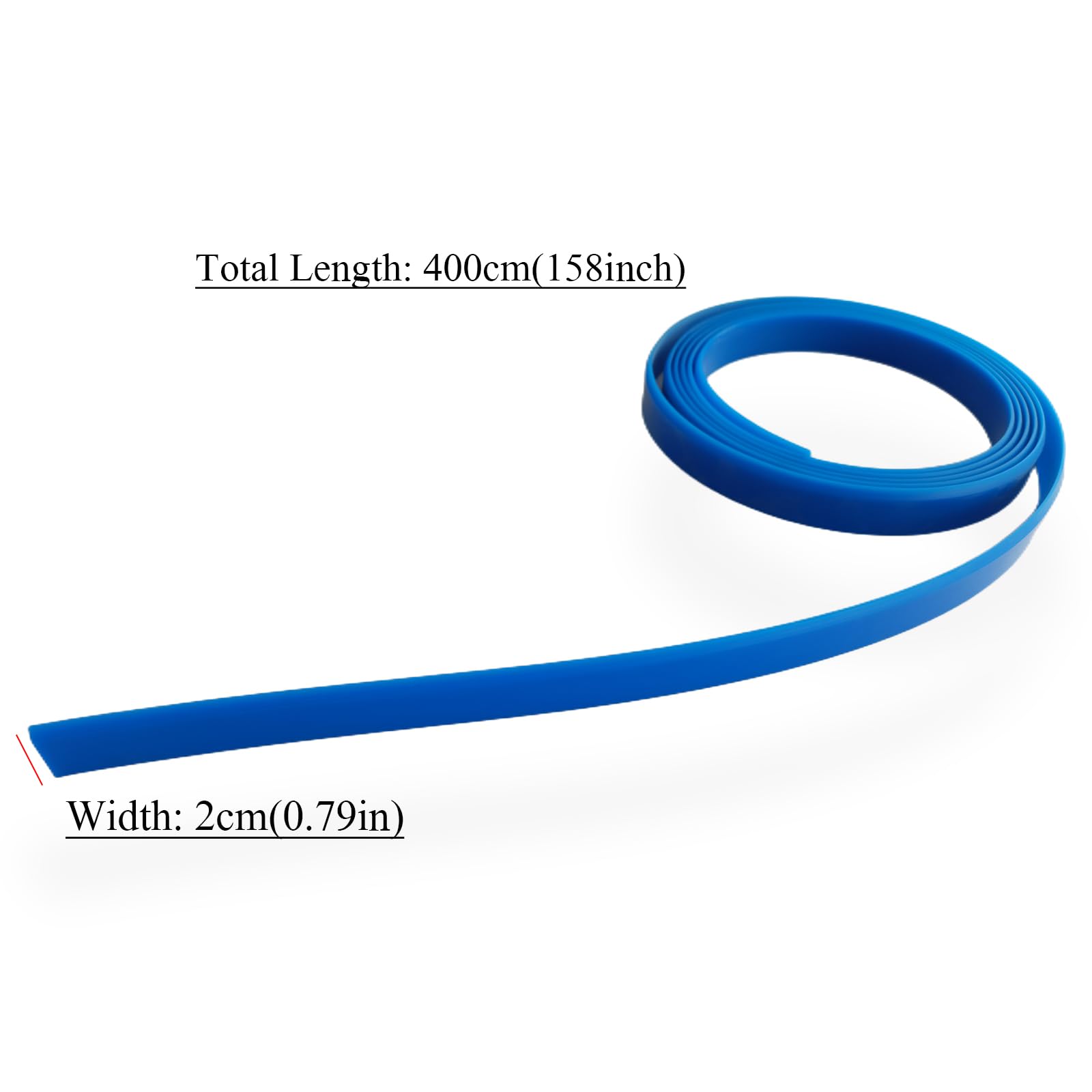 NBTOOL Window Tint Tools 158 Inch Window Tinting Squeegee Replacement PU Bevel Blades Blue Squeegee Refill Tint Tools - Blue