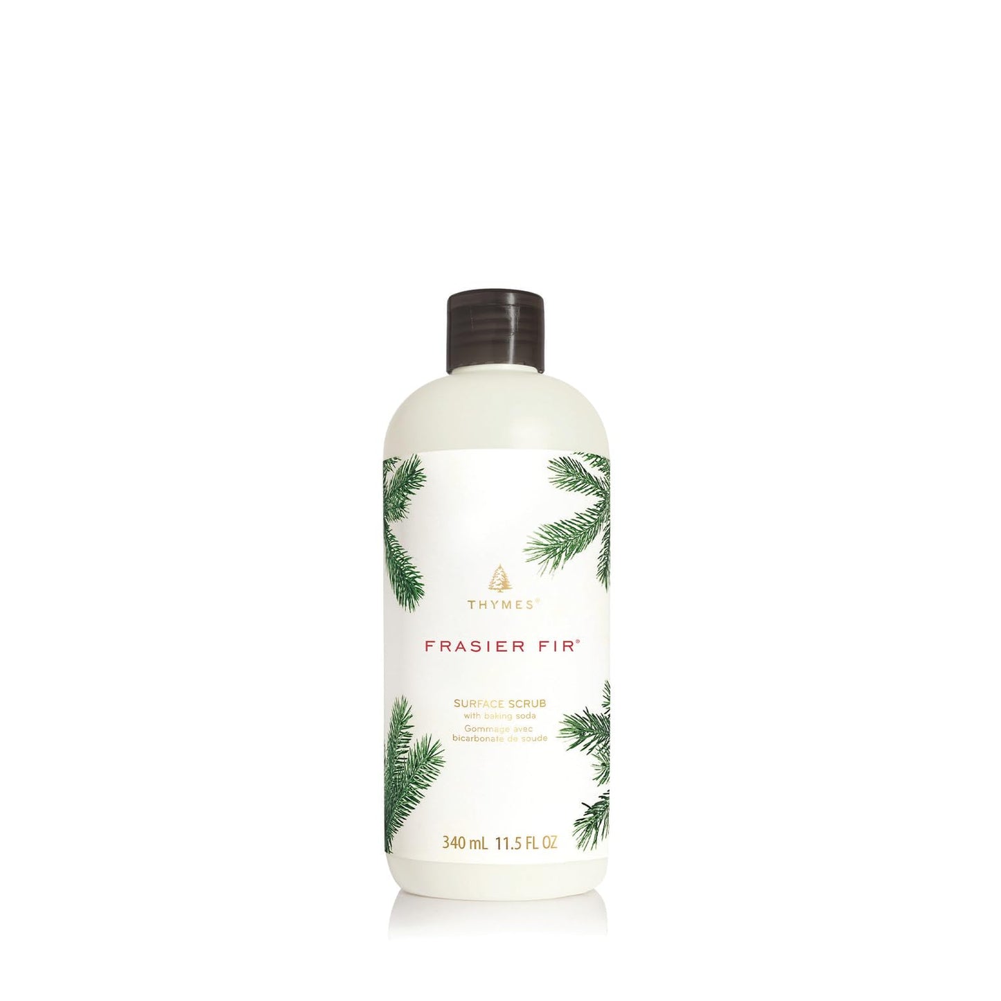 Thymes Soft Surface Scrub - Frasier Fir - Multipurpose Surface Cleaner - - Pine Scented Stain Remover with Baking Soda, Fennel & Parsley Extracts