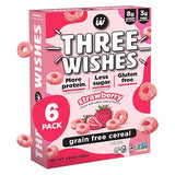 Three Wishes Grain-Free Protein Breakfast Cereal - 8g Protein and 3g Fiber - Healthy, Low-Sugar Breakfast Cereal, Gluten Free, Vegan-Friendly, Non-GMO