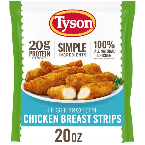 Tyson Lightly Breaded Chicken Strips (Frozen), 1.25 Lb Bag