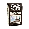 Thanksgiving Coffee "Mendocino Vienna" Dark Roasted Fair Trade Organic Shade Grown Whole Bean Coffee - 12 Ounce Bag