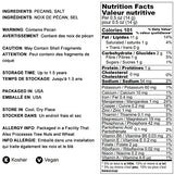 Food to Live Dry Roasted Pecan Halves with Himalayan Salt, 1.5 Pounds Oven Roasted Lightly Salted, No Oil Added, Vegan Snack, Kosher, Keto. Good