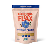 Premium Flaxseed Powder (NEW LOOK!) | Manitoba Flax by Manitoba Milling Co.| 1 lb. bag | 3000 mg Omega-3, Fiber, Plant Protein | Vegan, Non-GMO