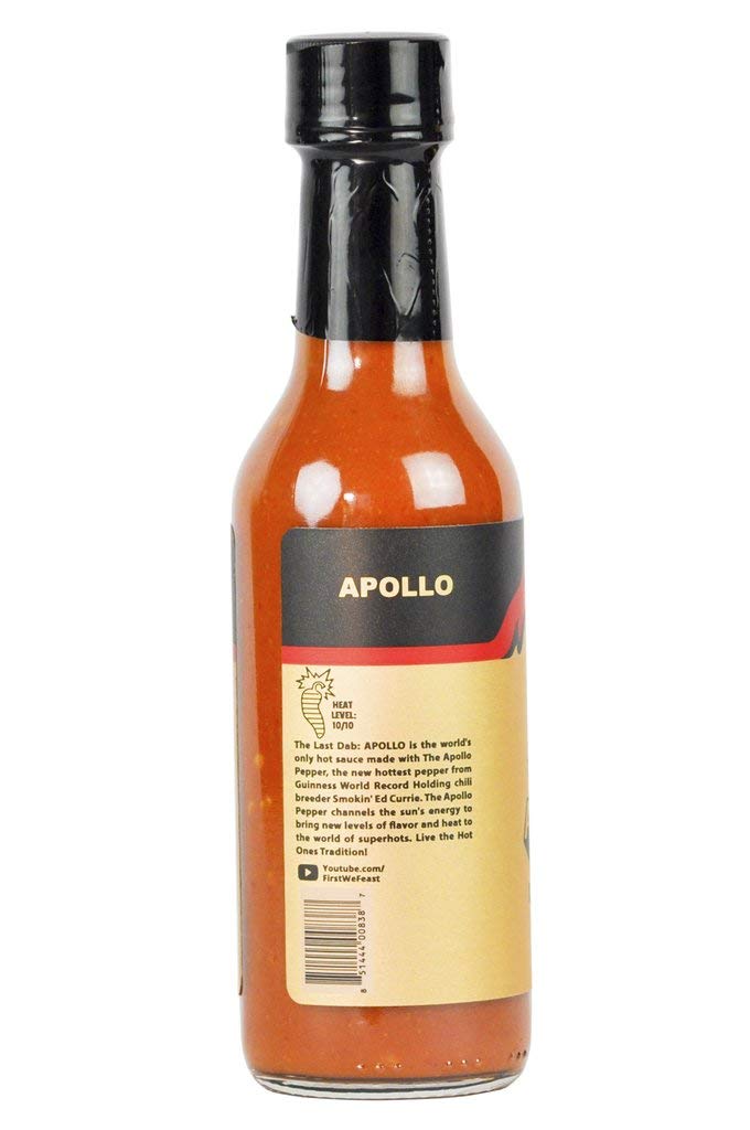 Hot Ones The Last Dab Apollo Hot Sauce Made With Natural Ingredients & Extra Hot Flavors, The Only Hot Sauce In The World Made With The Apollo Pepper