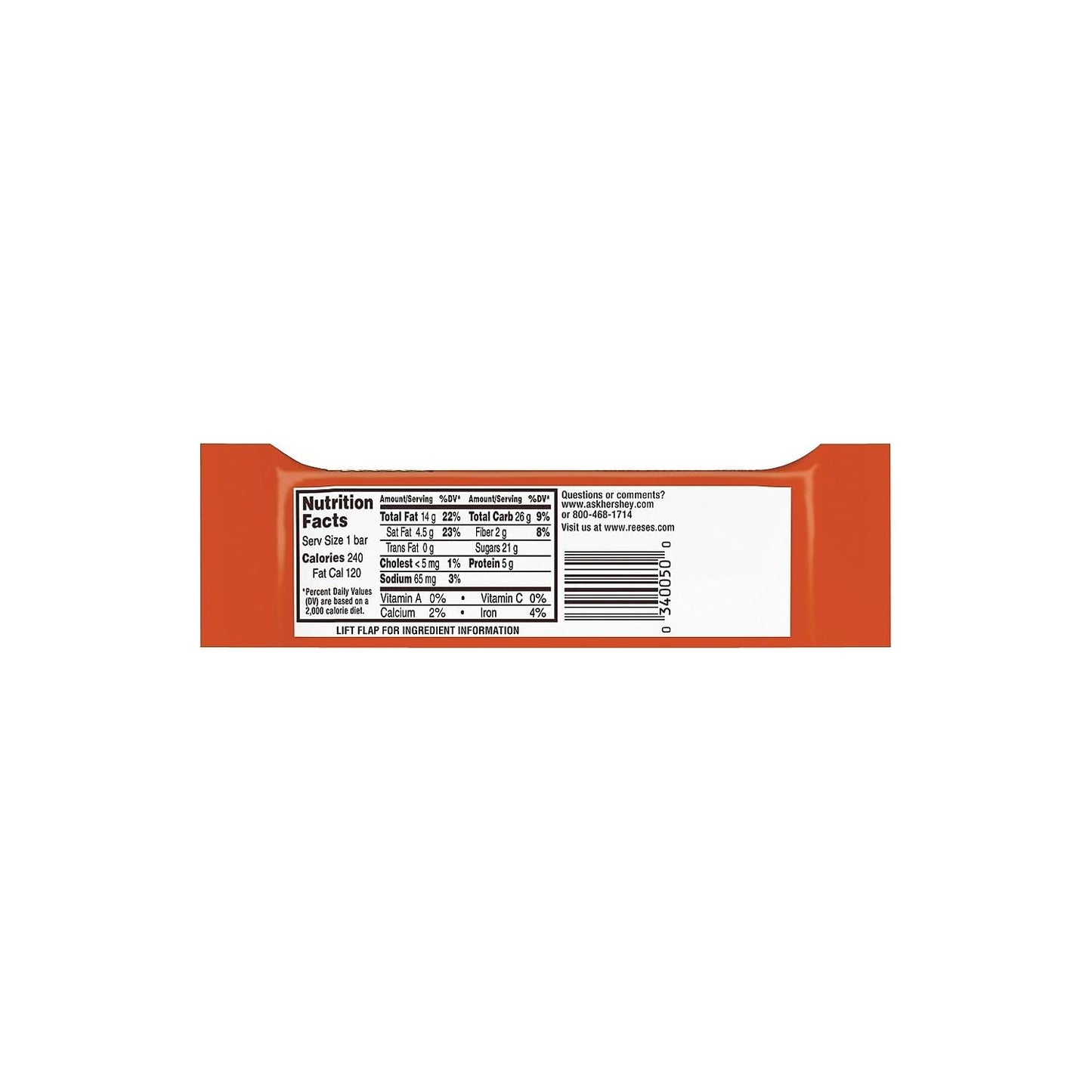 Reese's Nutrageous Bar, 1.66 oz., 18/Box (HEC10930)