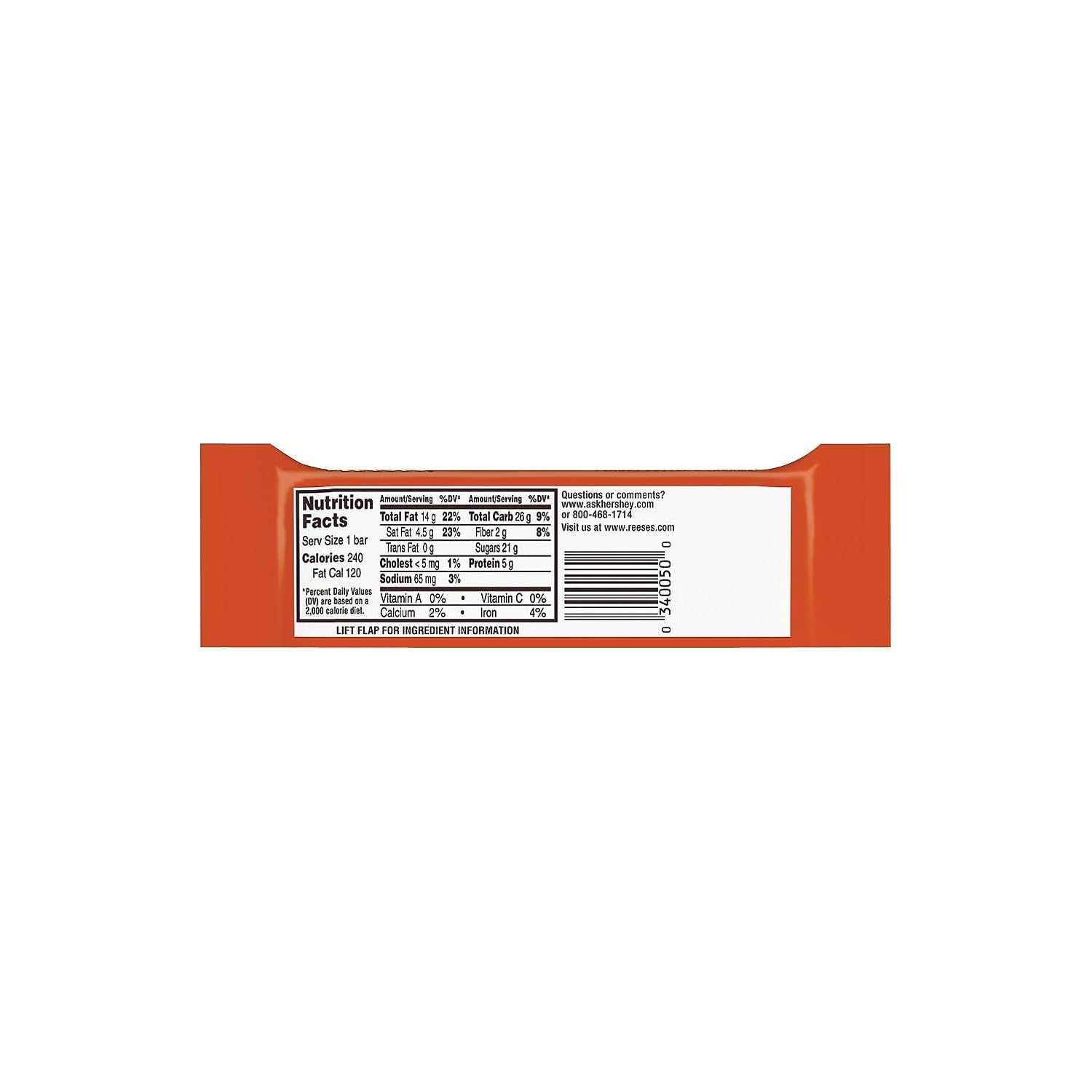 Reese's Nutrageous Bar, 1.66 oz., 18/Box (HEC10930)