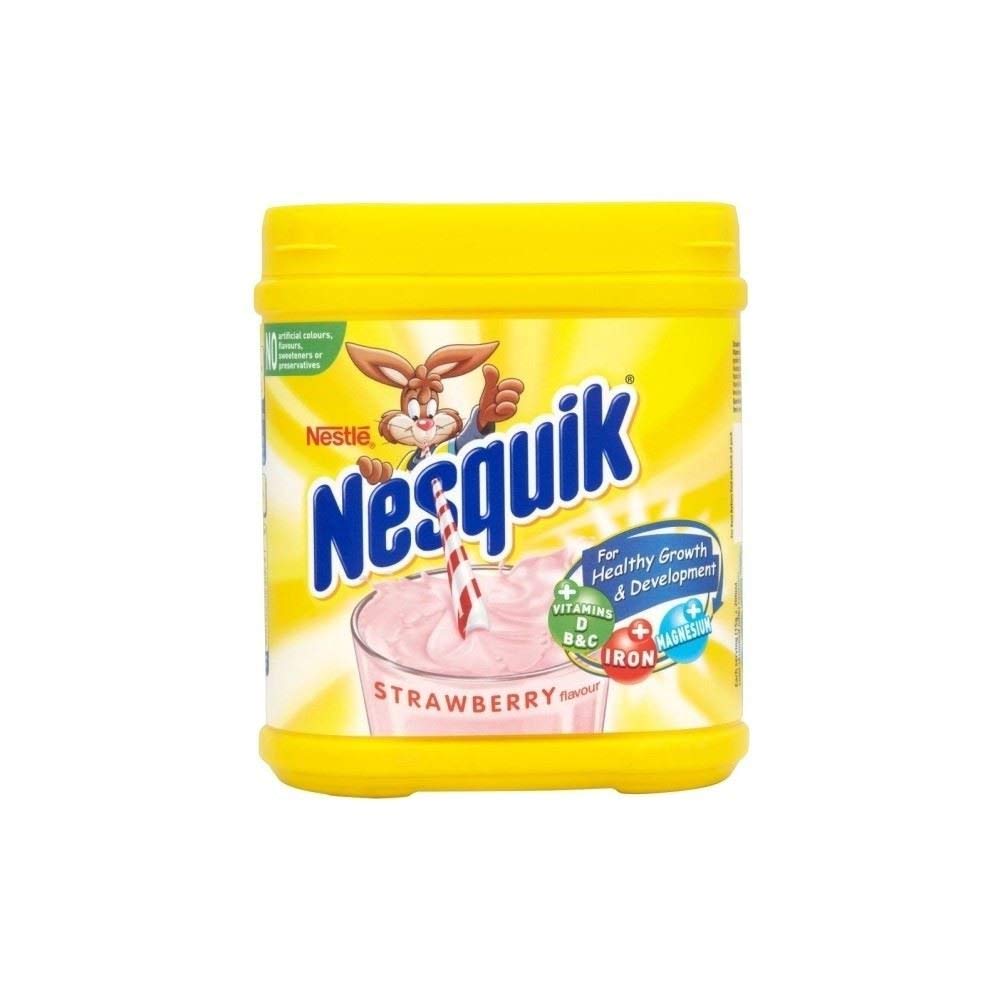 Nesquik Banana and Strawberry Milkshake Bundle | Enjoy This Delicious Combo | Banana Flavour 1 x 300g and Strawberry Milkshake 1 x 500g | Total of 2