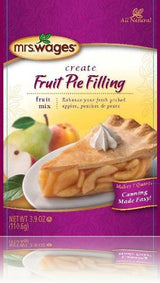 Mrs. Wages Fruit Pie Filling Mix - 6 (SIX) - 3.9 oz packets6