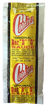 Cookies Original BBQ Barbeque Sauce Packets, 50 Individual Single Serve Packages