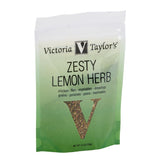 Victoria Taylor's Zesty Lemon Herb Seasoning Blend, for Chicken, Fish, Vegetables and Marinades, 4.4 oz