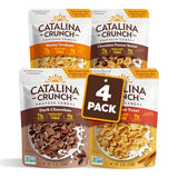 Catalina Crunch Protein Cereal | Sugar Free Breakfast Cereal with 11g of Protein | Gluten Free, Keto Friendly | Variety Pack 4 Flavors (Pack of 4)