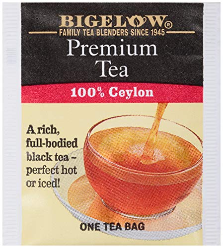 Bigelow 100 Count Premium Blend Black Tea (Case of 10), Contains 1,000 Total Individually Wrapped Tea Bags, Full Caffeine