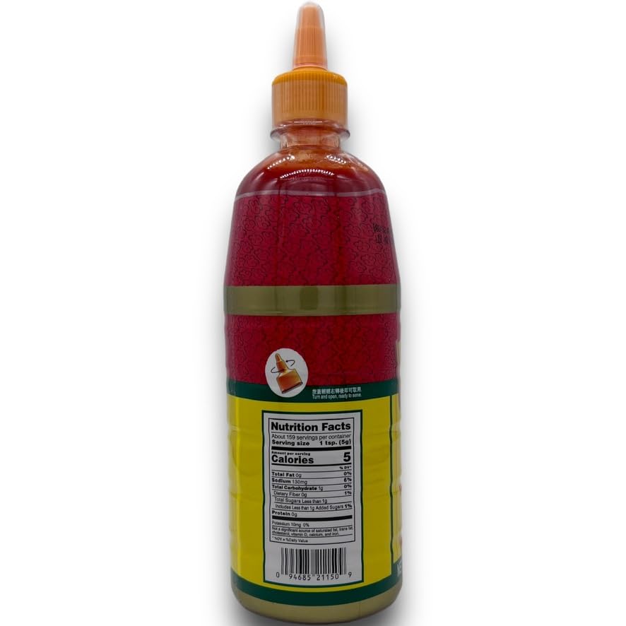 Shing Kee Sriracha Hot Chili Sauce - 28 oz., Bigger Size for Longer Use!