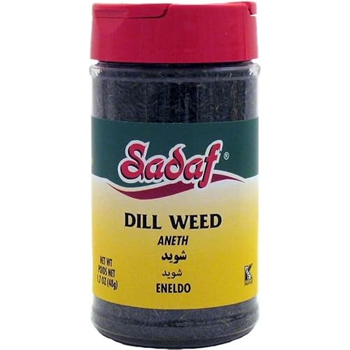 Sadaf Dill Weed - Dried Dill Weed for Food Flavoring & Seasoning - Dry Dill Herb for Pickling - Seasoning & Spices - Kosher & Vegetarian - 1.7 Oz