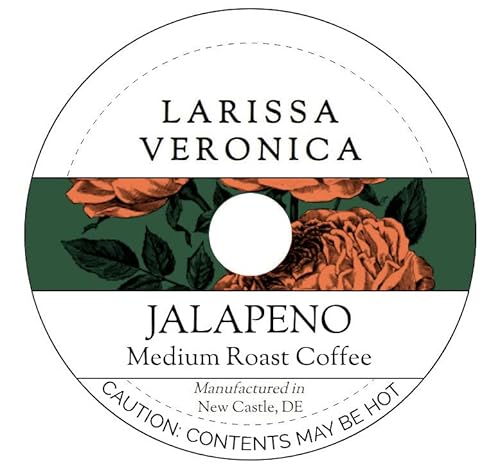 Jalapeno Medium Roast Coffee (Single Serve K-Cup Pods) (Gourmet, Naturally Flavored, Whole Coffee Beans) (12 pods, ZIN: 573160)