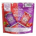 Nature's Garden Probiotic Yoggies Multi Pack, 21oz (Strawberry 15x0.7 oz + Mixed Berry 15x0.7 oz) Yogurt Covered Healthy Snack, High Fiber, Real Fruit