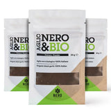 Nero Fermento Organic Black Garlic Powder, 30gr - Produced by Natural Fermentation of “Voghiera Garlic” bulbs. Vegan (Pack of 3)