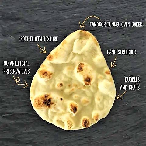 Stonefire Mini Naan (Original) Fresh Authentic Flatbreads, 18 Mini Flatbreads Total in a resealable packaging