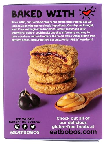 Bobos, Peanut Butter and Jelly Grape Oat Bar, 2.1 Ounce