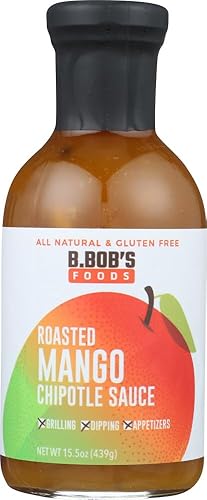 Bronco Bob's Roasted Mango Chipotle Sauce, 15.5 OZ (Pack of 6)