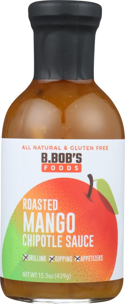 Bronco Bob's Roasted Mango Chipotle Sauce, 15.5 OZ (Pack of 6)