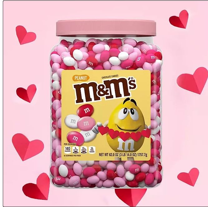 Valentine's Day Gift - Chocolate Peanut Valentine Candy, Cupid's Mix - Valentines Chocolate Gift Basket, Sweet Stuff for DIY Party Favors and Edible