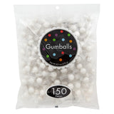 Amusemints Individually Wrapped Gumballs - Shimmer White (150 Count) | Great for Machine Refill |