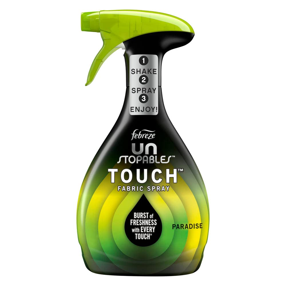 Febreze Unstopables Touch Fabric Spray and Odor Eliminator, Paradise, 27 oz