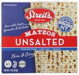 Streits Unsalted Matzo, 11 Ounce