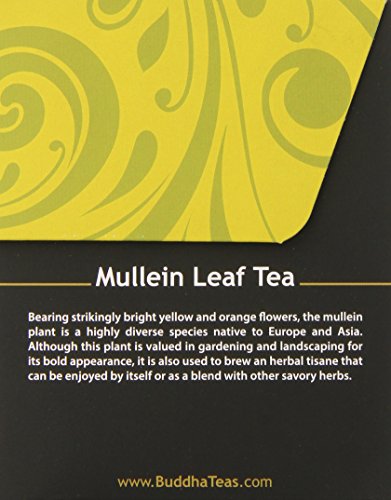 Buddha Teas Mullein Leaf Tea, 18 Count (Pack of 6)