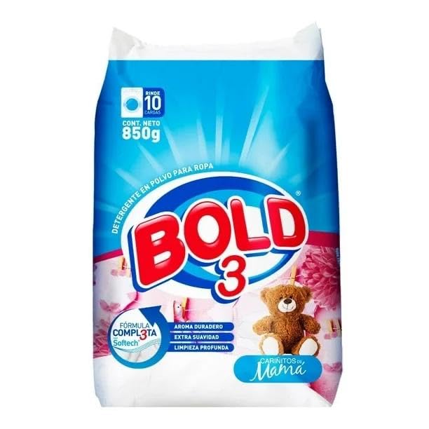 Bold 3 Powder Laundry Detergent, 850g, 3 Pack