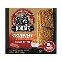 Kodiak Cakes Crunchy Granola Snack Bars, Cookie Butter, High Protein, 100% Whole Grains, 1 box with 6 pouches (12 bars)