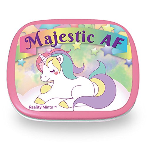 Majestic AF Unicorn Mints - Funny & Cute Present for Women, Teens, or Best Friends - Sassy Stocking Stuffer with Chocolate Mints - Perfect