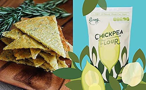 Pereg Chickpea Flour (16 Oz) - Multipurpose Flour - Naturally Gluten Free - Non GMO - For Cooking, Baking, Coating & Thickening - Ground Gram Flour