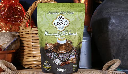 Turkish Coffee Menengiç,Menengiç Kahvesi,Menengic Coffee(pistachio coffee) Çitlembik, Çedene, Çitemik, Ç?tl?k,By Osso 200 Gr 7 oz ???? ????? ? ????
