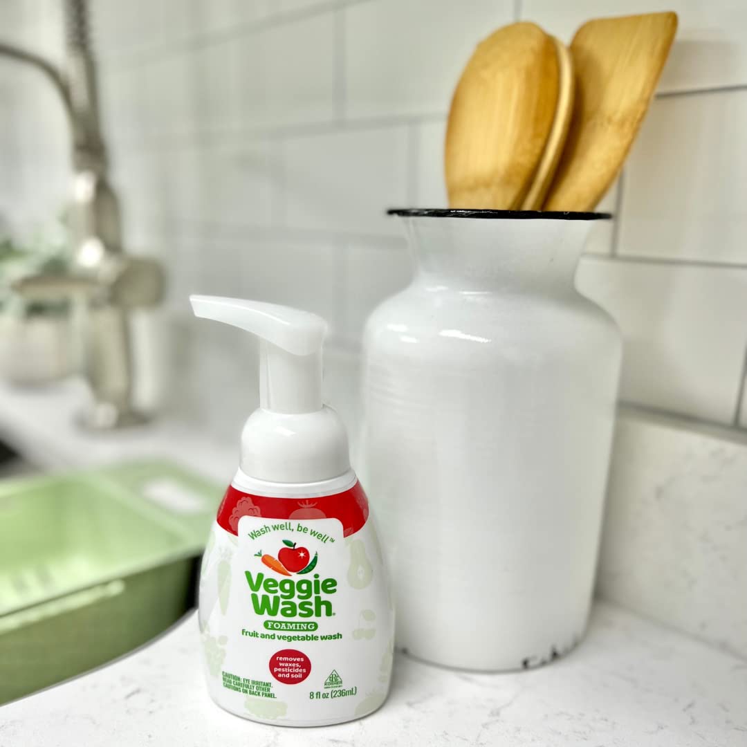Veggie Wash Foaming Fruit and Vegetable Wash, Ideal for Cleaning Produce, Pack of 2