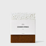 Public Goods Scrubber Sponge | Cleaning & Scrubbing Sponges for Dishes & Kitchen Sink | Natural, Plant-Based Sponges | Pack of 4