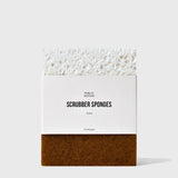 Public Goods Scrubber Sponge | Cleaning & Scrubbing Sponges for Dishes & Kitchen Sink | Natural, Plant-Based Sponges | Pack of 4