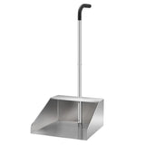 32In Extra Large Dust Pan with Long Handle,Heavy Duty Metal Dust Pan for Jumbo Debris Pan-Commercial Stand up Dustpan,Wide Mouth Outdoor Dustpan