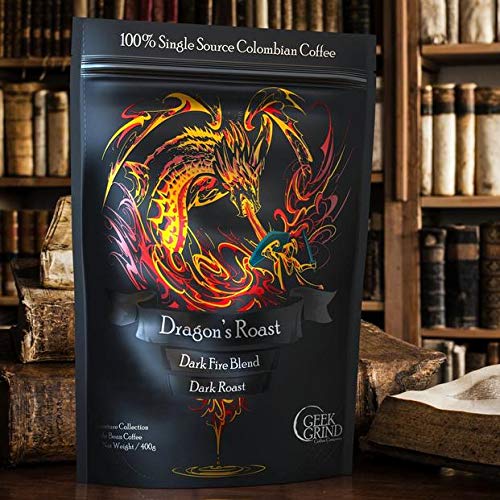 Geek Grind Dragon's Roast Whole Bean Coffee - 12oz Bag