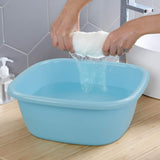 DynkoNA 4-pack 12 Quart Colored Wash Basin Dish Pan Wash Tub