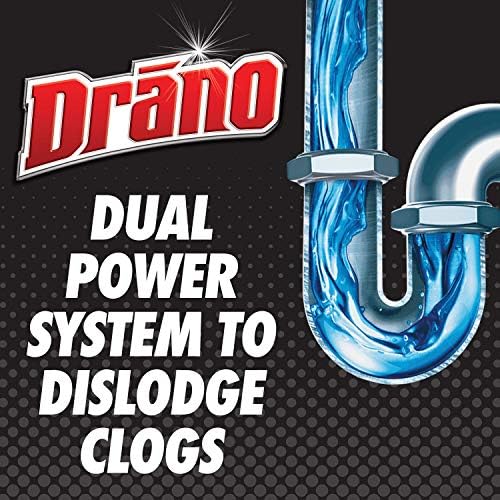 Drano Snake Plus Tool and Gel System, Drain Snake with Drain Clog Remover Gel, Unclogs and Removes Hair and Blockages, Commercial Line 16 Fl oz and 23
