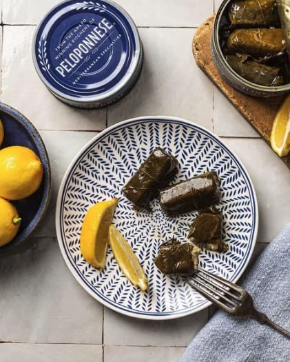 Peloponnese Dolmass Stuffed Grape Leaves - Raisins and Pine Nuts - Case of 6 - 10 oz.
