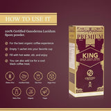 ORGANO Combo Pack, 1 box Black Coffee And 1 box King of Coffee 100% Certified Organic Gourmet Coffee