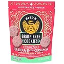 Siete Gluten Free Fresas Con Crema Cookies | Vegan | Grain Free | Non GMO | Dairy Free | Made with Almond Flour & Coconut Oil | 4.5 Oz. Bag (Pack