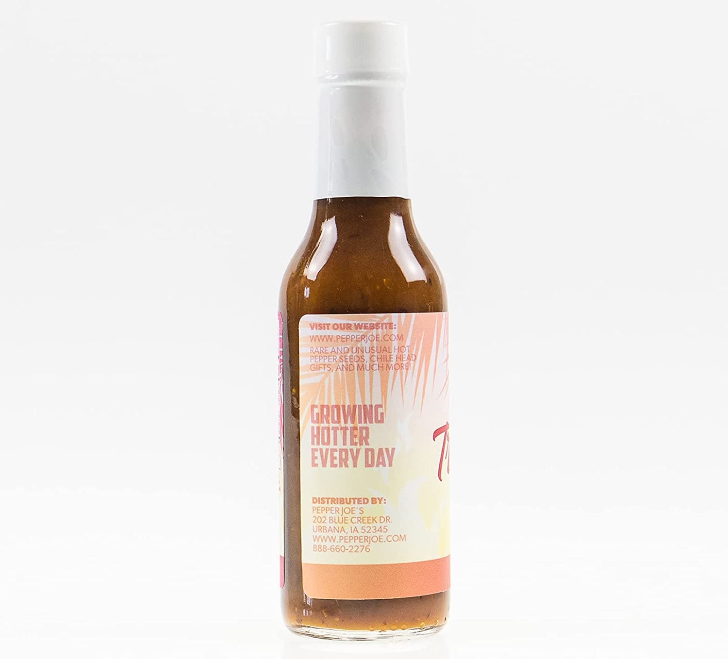 Pepper Joe’s Tropical Habanero Hot Sauce - Unique Caribbean Blend of Mangos, Pineapples, Oranges, and Fresh Habanero Peppers - 5 Ounces (3 Pack)