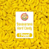 Bananarama Banana Candy - 1 LB Bulk Banana Flavored Hard Candy - Yellow Banana Candies - Candy Bananas for Gumball Machine Refills, Buffets, Party