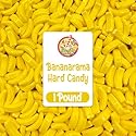 Bananarama Banana Candy - 1 LB Bulk Banana Flavored Hard Candy - Yellow Banana Candies - Candy Bananas for Gumball Machine Refills, Buffets, Party